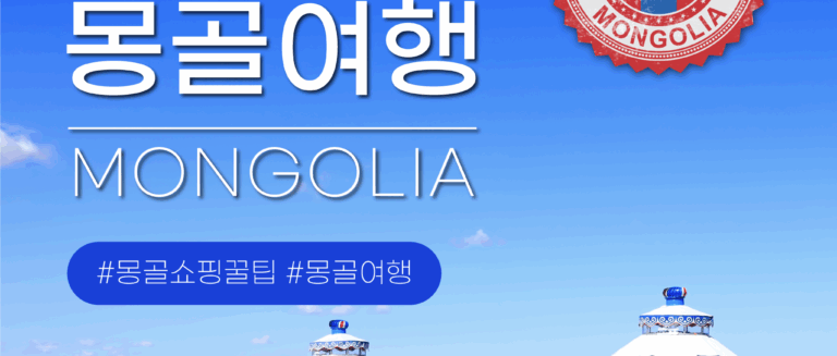 [쇼핑리스트] 사오면 좋을 현지 아이템_ 몽골 울란바타르