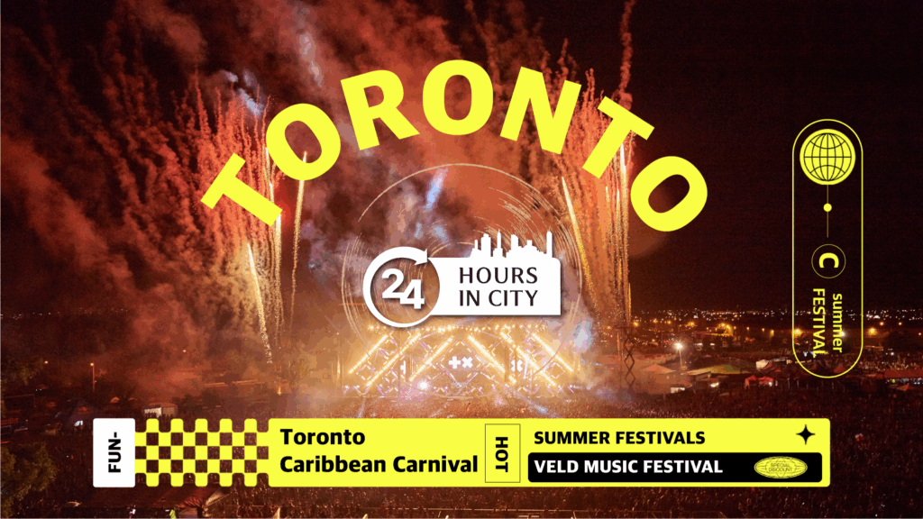 24 hours in city 토론토 toronto caribbean carnival summer festivals veld music festival
