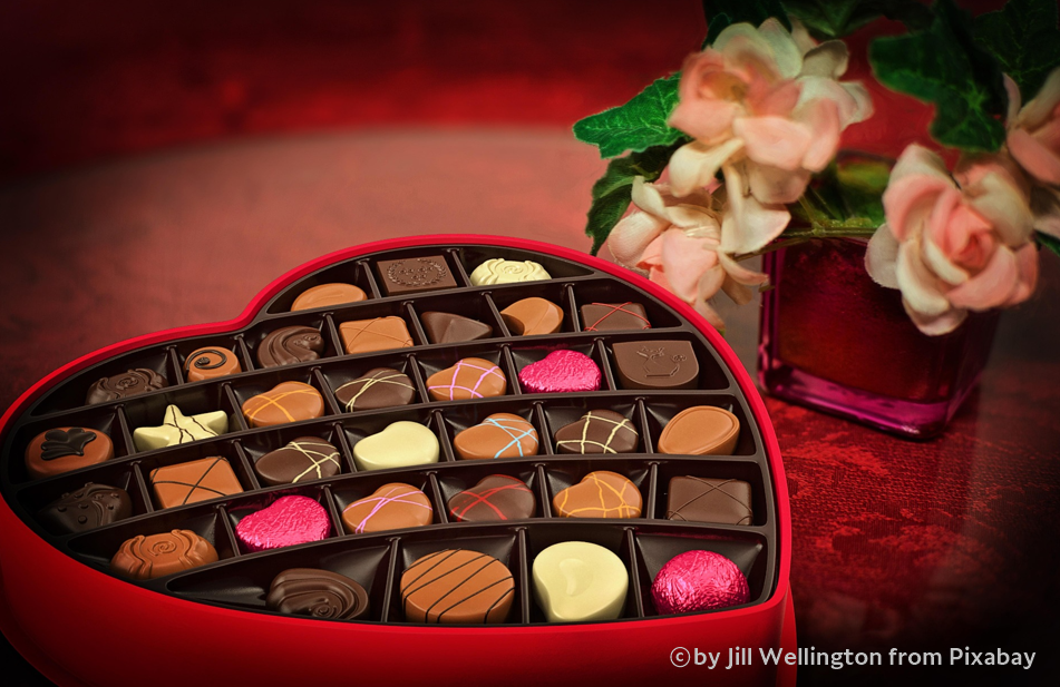 상자에 들은 초콜릿