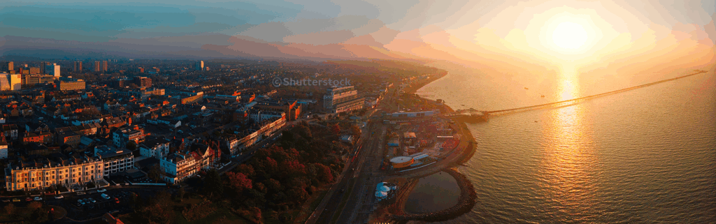 사우스엔드 석양