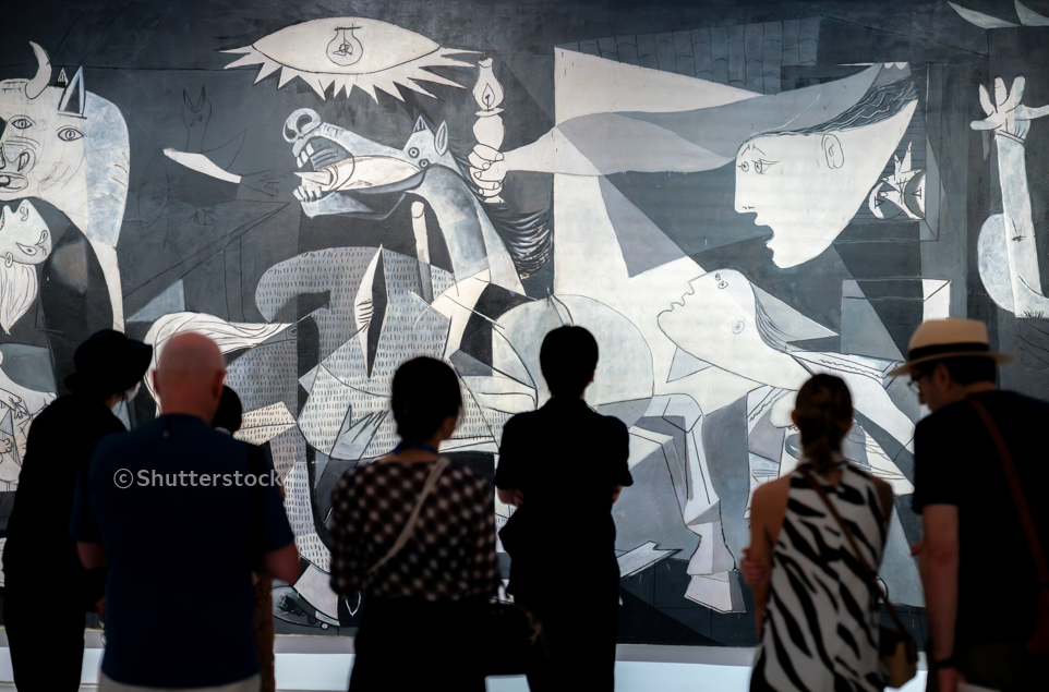 레이나 소피아 미술관 내 피카소의 게르니카